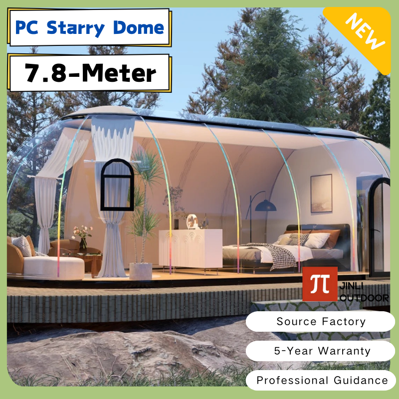 Plastic Dome Clear - 7.8-Meter Transparent Starry PC Dome Tent