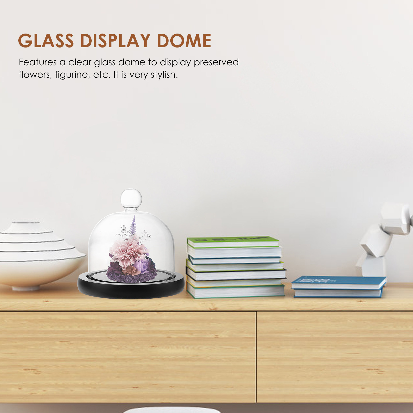 Plastic Dome Clear - Glass Display Dome Clear Cover for