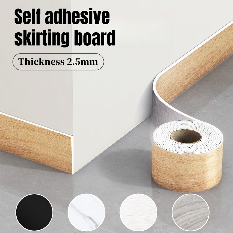 Cutting Board Foam - Wood Grain Self-adhesive Skirting Board Flexible