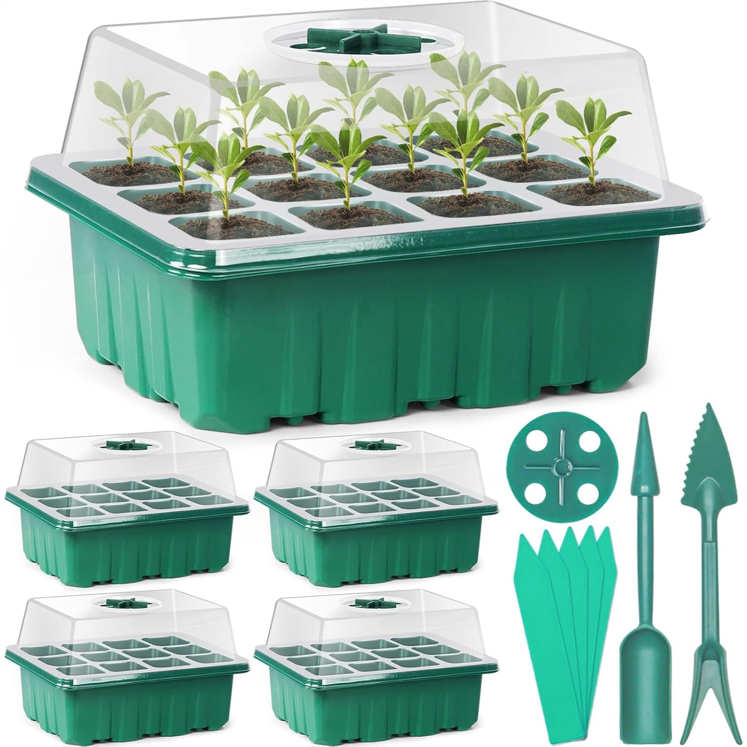 Humidity Dome Kit - Seed Starter Tray Kit 60 Cells