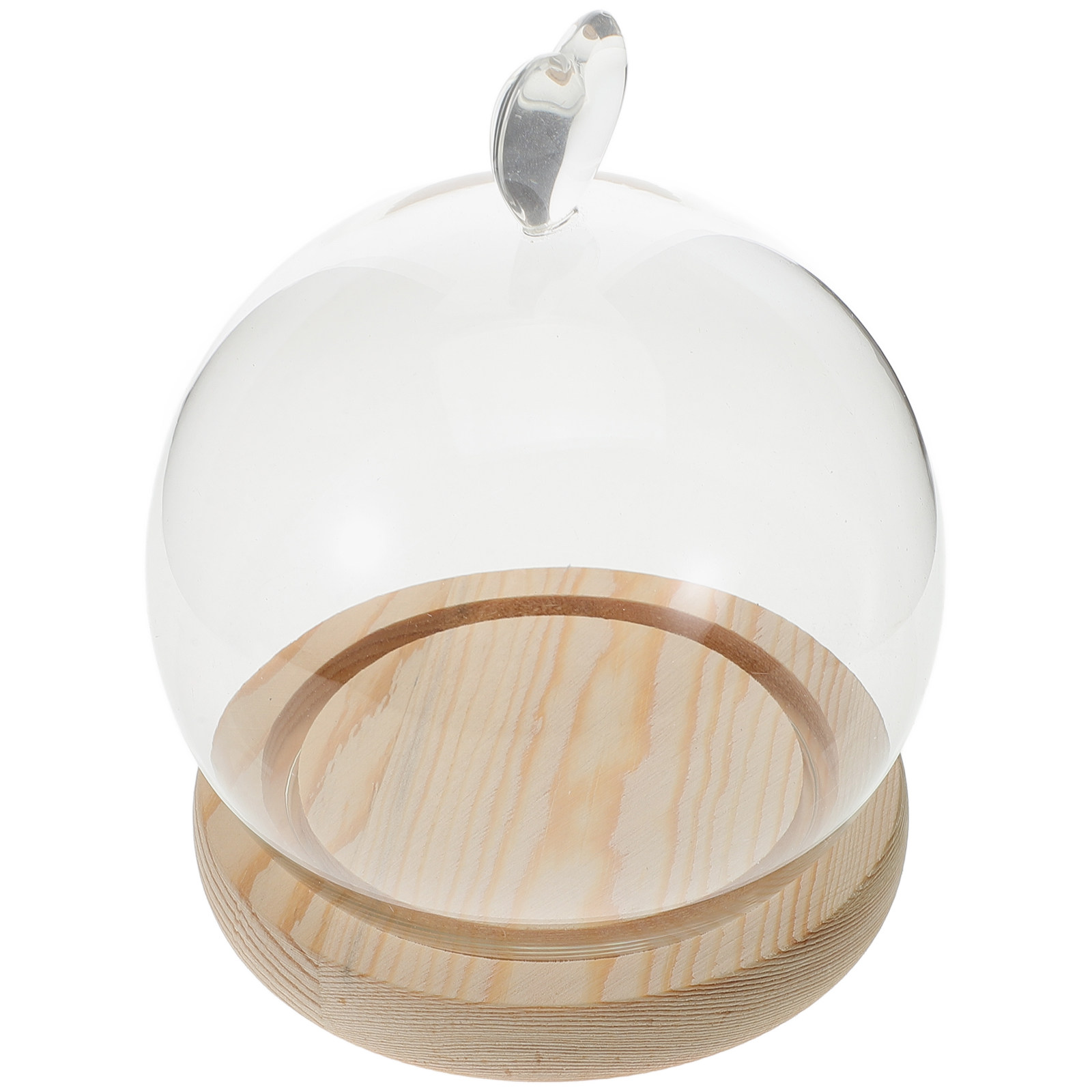 Plastic Dome Clear - 1Set Glass Dome Cloche Heart Shape