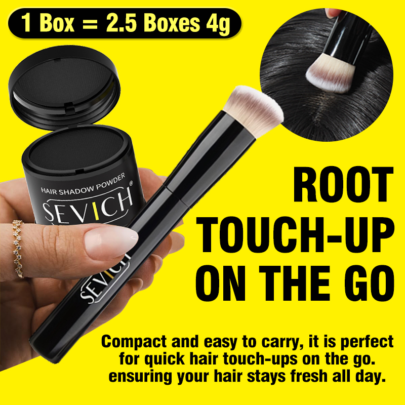 Rooting Hormone Powder - Hairline Powder With Brush Instant Black