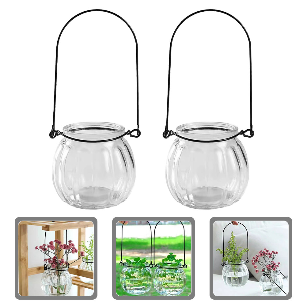 Propagation Station Vase - 6Pcs Clear Glass Wall Planters Hanging