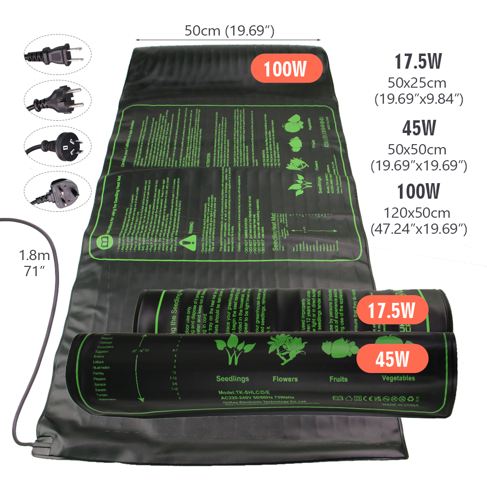 17.5W 45W 100W Seedling Heat M - огляд і ціна Rooting Gel Clone