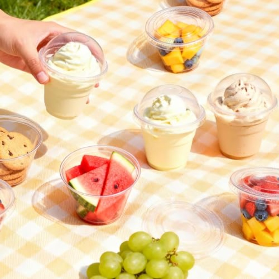 200 Pack 9 oz Clear Plastic Cu - огляд і ціна Plastic Dome Clear