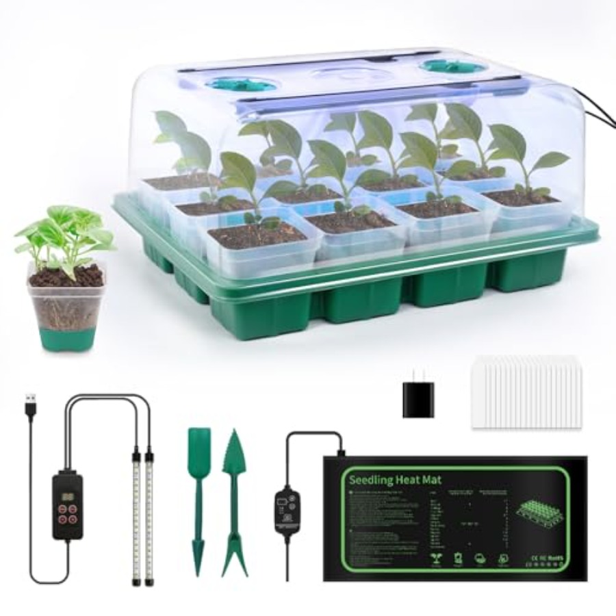 Seed Starter Kit with Grow Lig - огляд і ціна Humidity Dome Kit