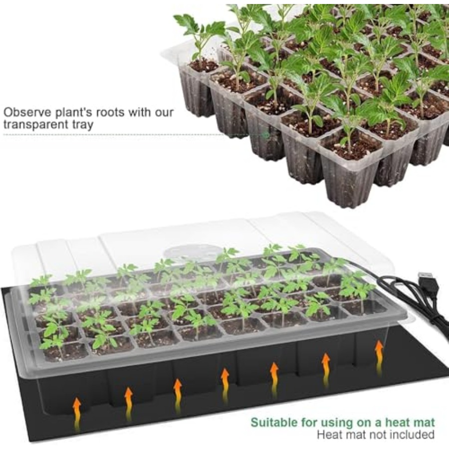Seedling Trays Seed Starter Tr - огляд і ціна Humidity Dome Kit