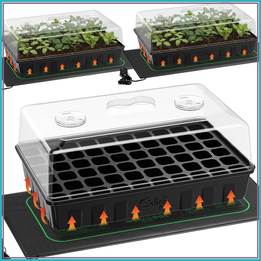 3-Pack 60-Cell Seed Starter Ki - огляд і ціна Humidity Dome Kit