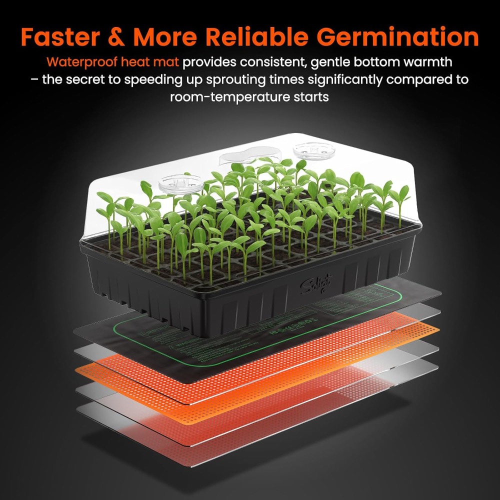 3-Pack 60-Cell Seed Starter Ki - огляд і ціна Humidity Dome Kit