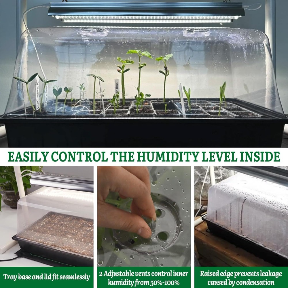 1020 Size Seed Starter Kit wit - огляд і ціна Humidity Dome Kit