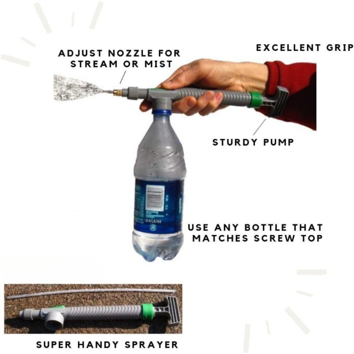 1PC Adjustable Nozzle Multi-Fu - огляд і ціна Misting Bottle Fine
