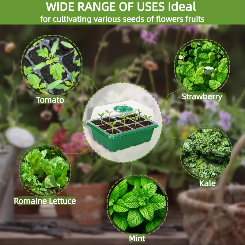 Seed Starter Tray Mini Greenho - огляд і ціна Humidity Dome Kit