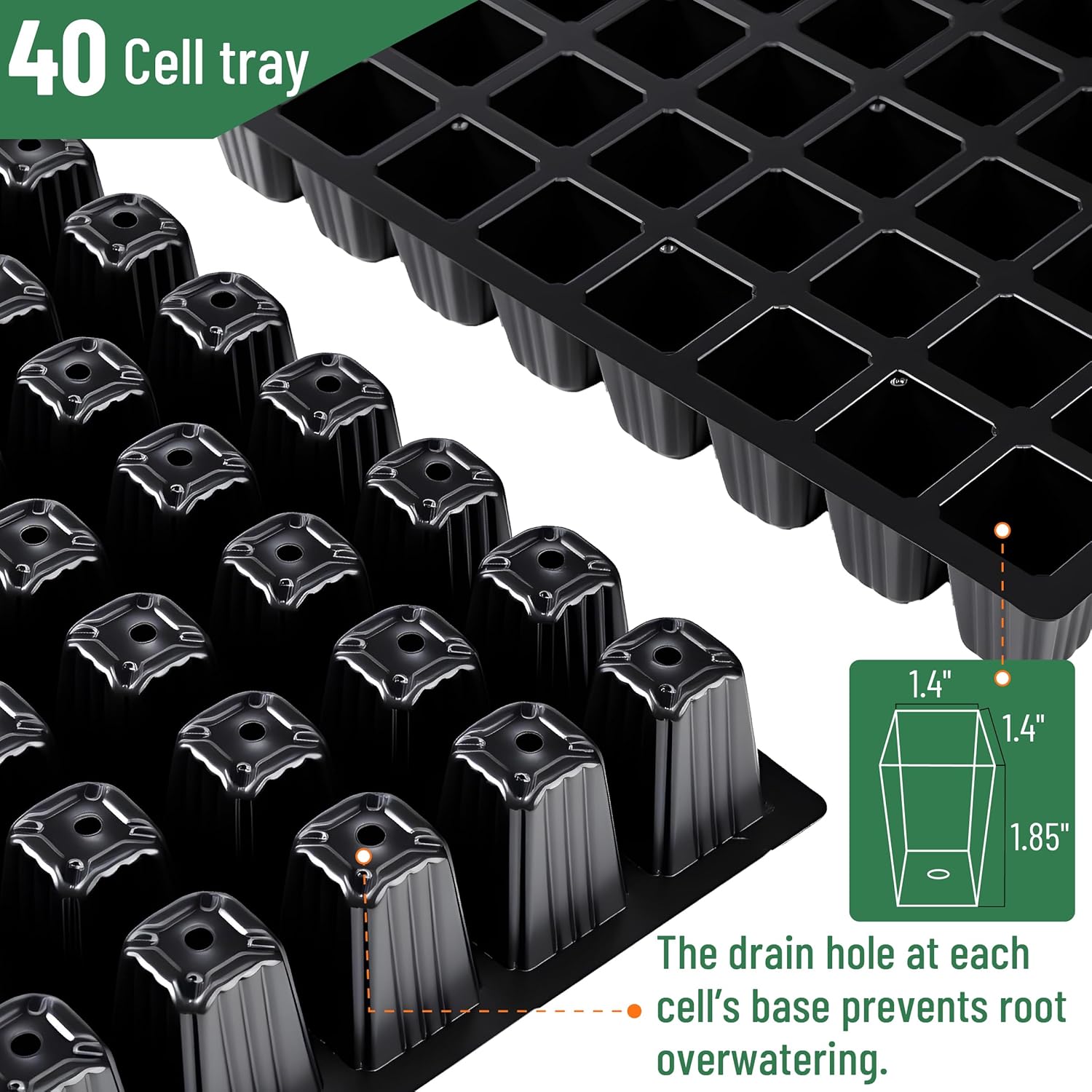 Seed Starter Tray Kits 10 Pack - огляд і ціна Humidity Dome Kit
