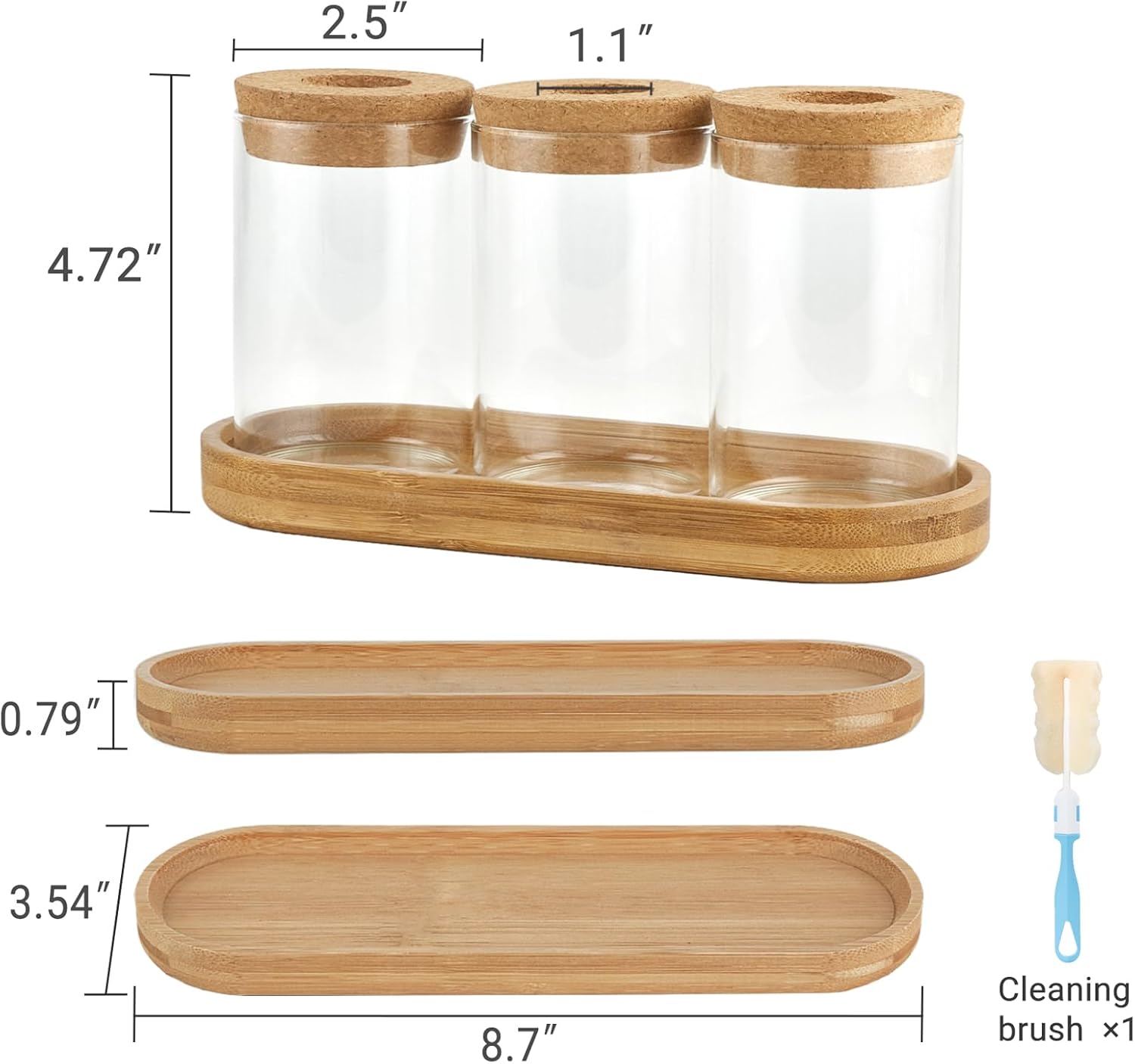 3 Pcs Glass Plant Propagation  - огляд і ціна Propagation Station Vase