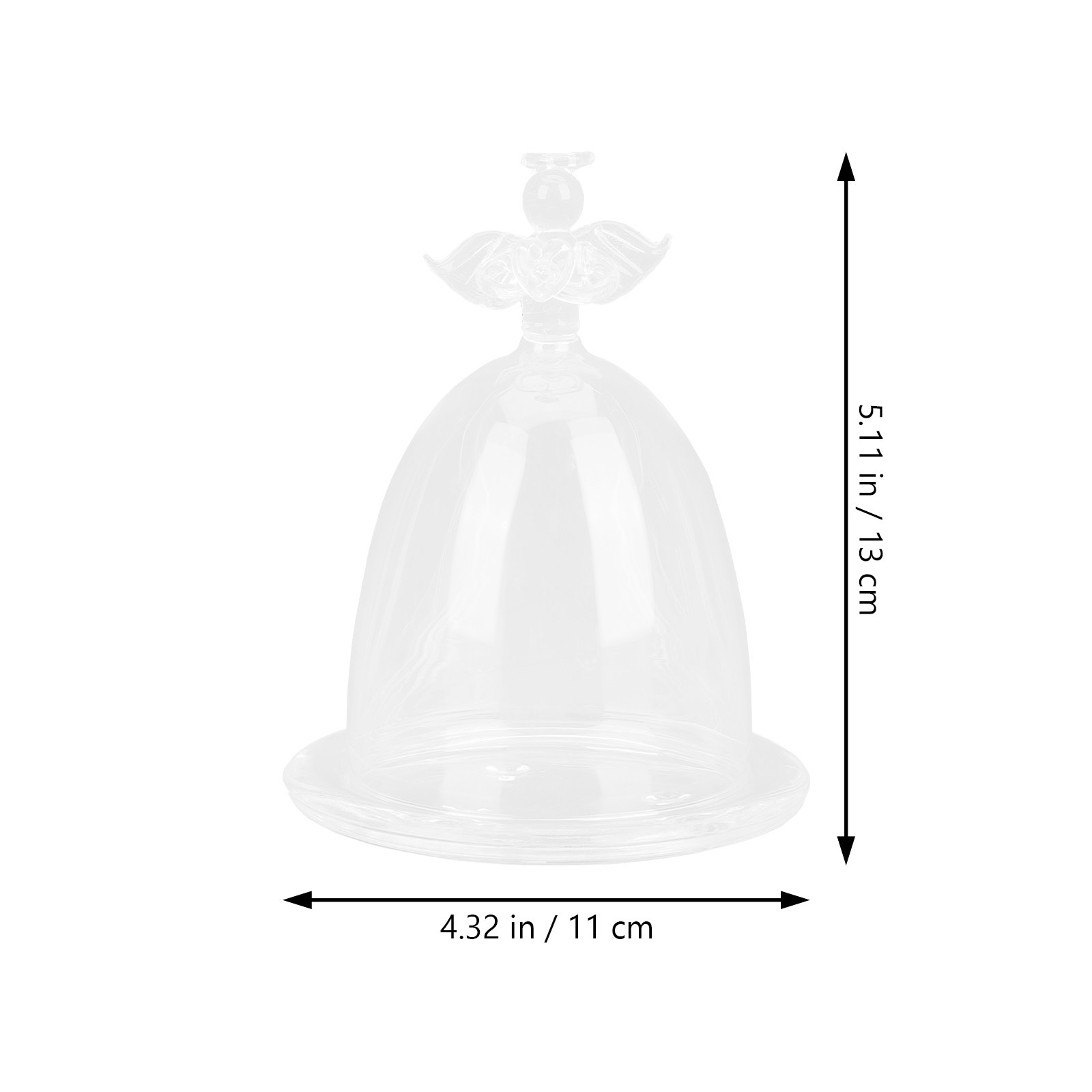 Angel Shaped Glass Dome Preser - огляд і ціна Plastic Dome Clear