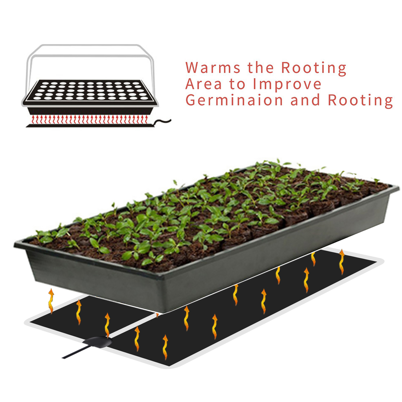 5~45W Seedling Heat Mat 220V~2 - огляд і ціна Heat Mat Seedling