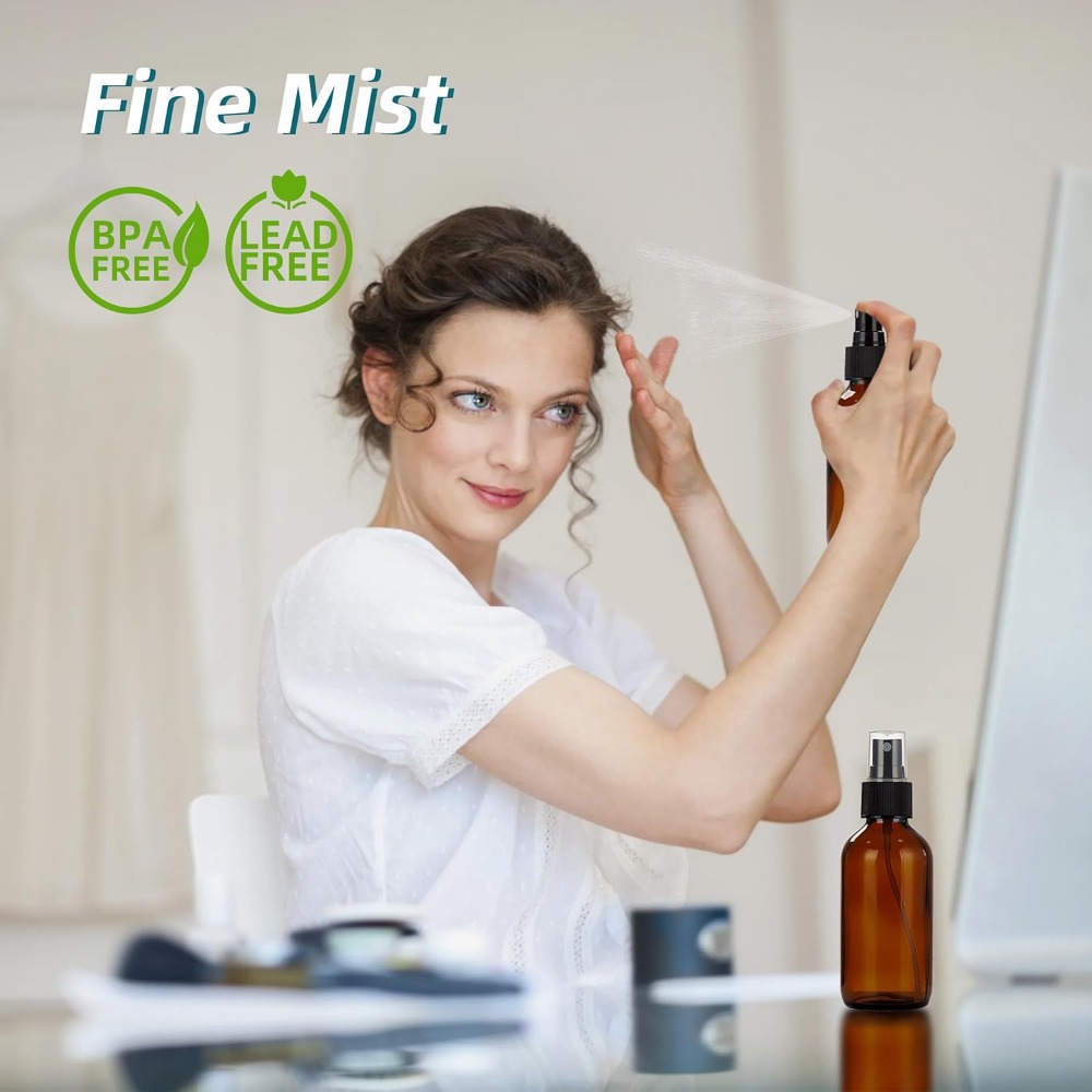 4 oz Amber Glass Spray Bottles - огляд і ціна Misting Bottle Fine