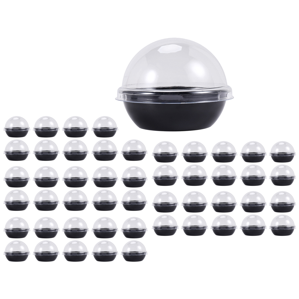 50 Pack Clear Plastic Mini Cup - огляд і ціна Plastic Dome Clear