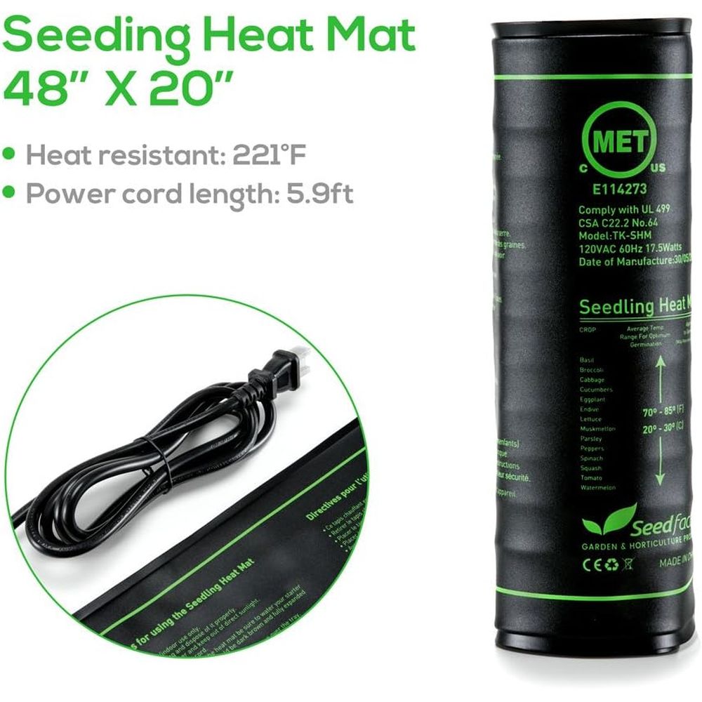 Certified Seedling Heat Mat, W - огляд і ціна Heat Mat Seedling