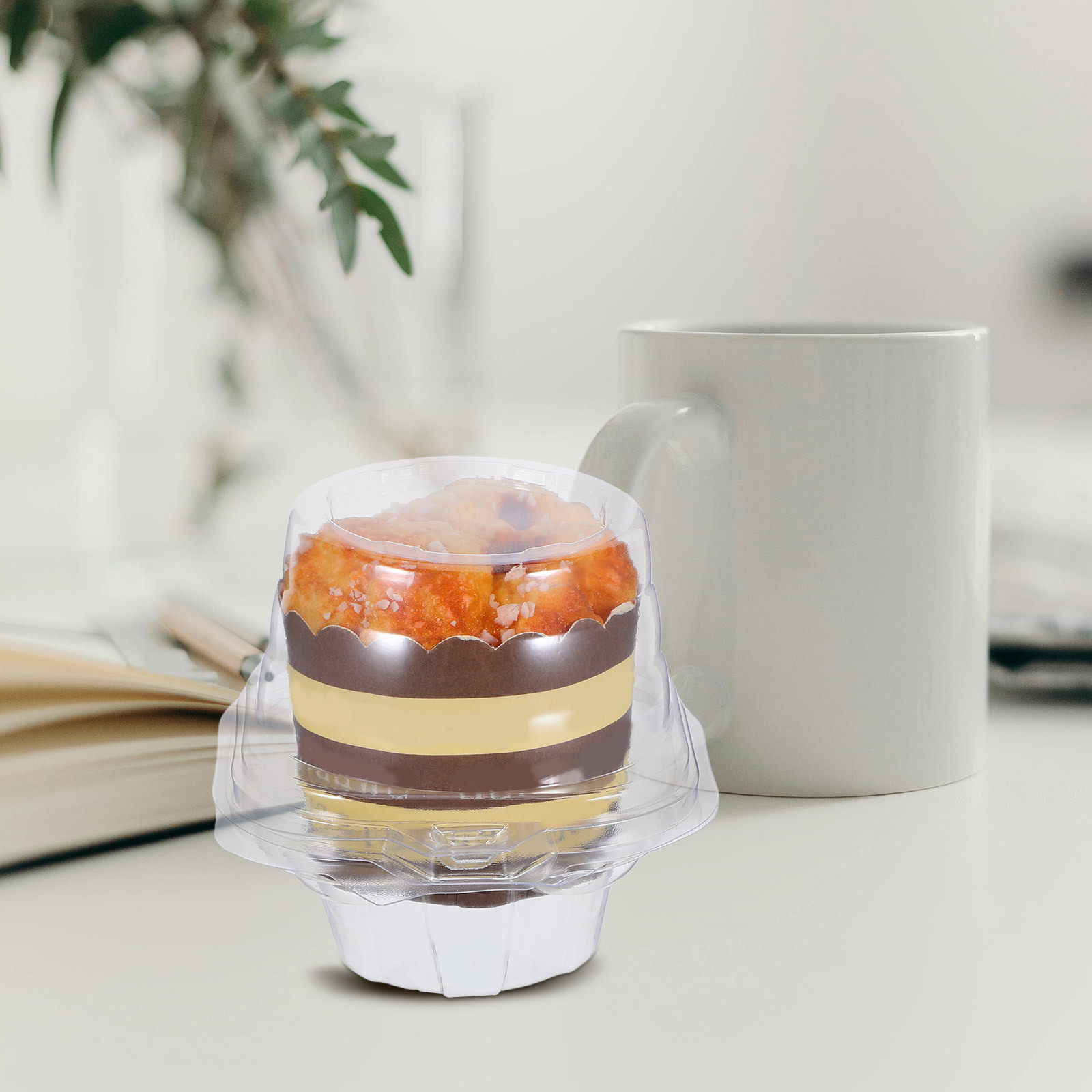 50Pcs Individual Cupcake Conta - огляд і ціна Plastic Dome Clear