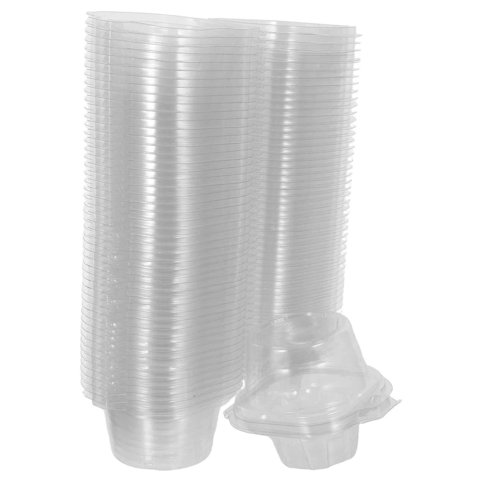 50Pcs Individual Cupcake Conta - огляд і ціна Plastic Dome Clear