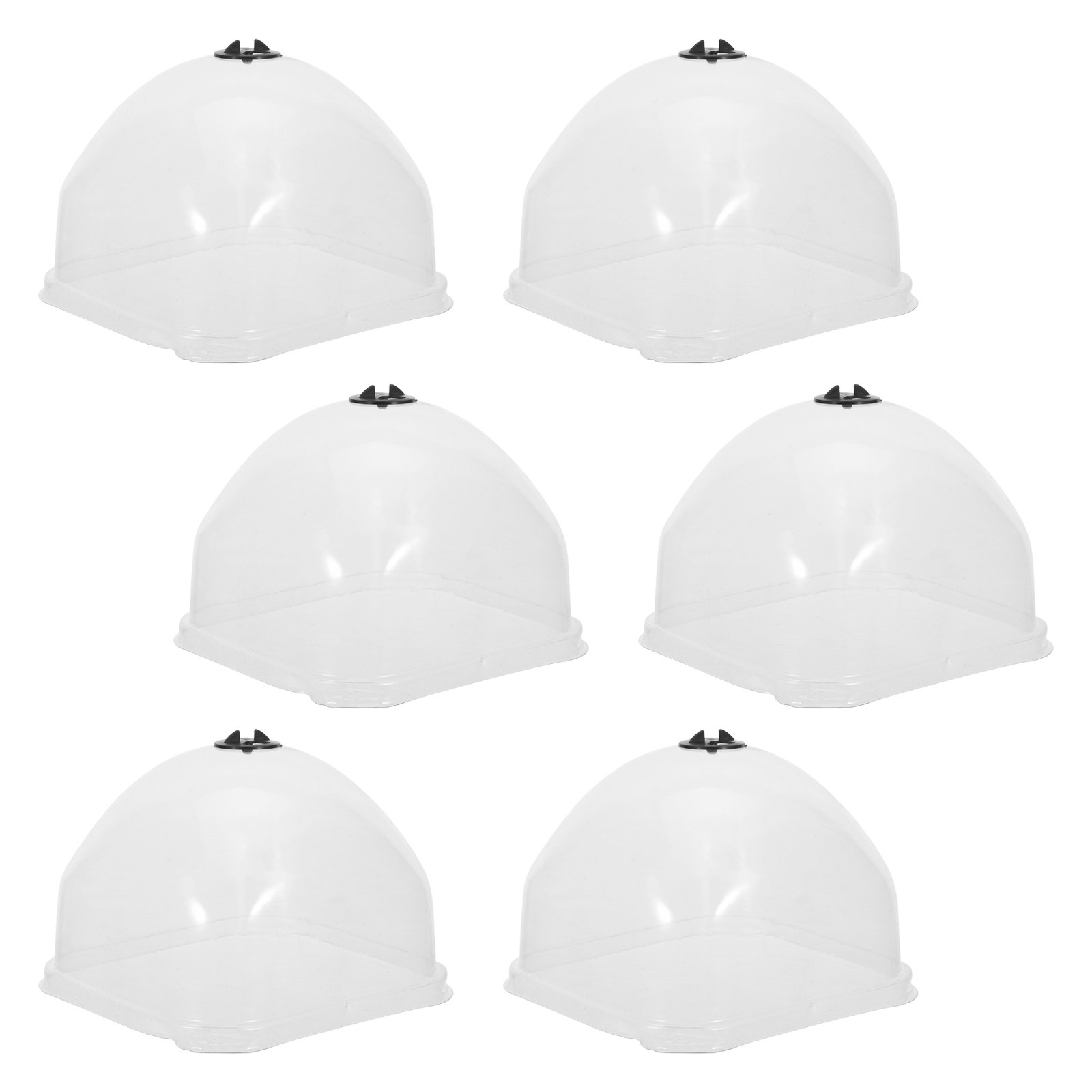 6Pcs Humidity Domes Plant Prot - огляд і ціна Plastic Dome Clear