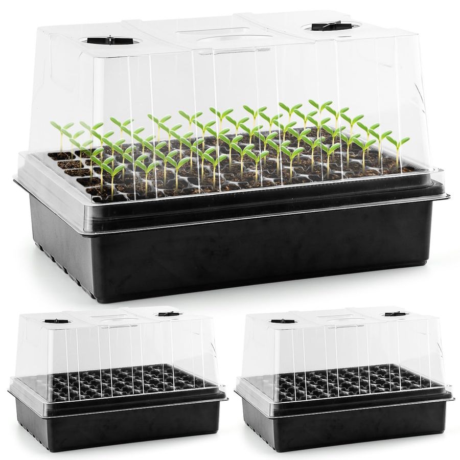 Seed Starter Trays with 5 Tall - огляд і ціна Humidity Dome Kit