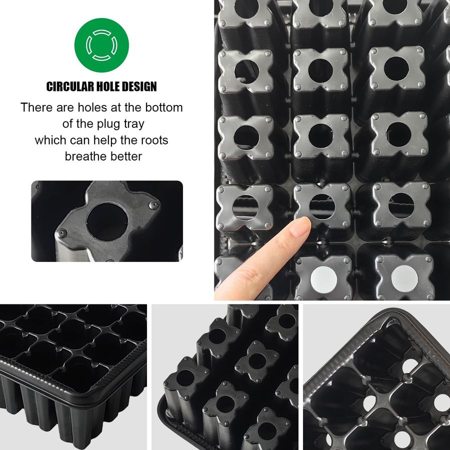 Seed Starter Trays with 5 Tall - огляд і ціна Humidity Dome Kit